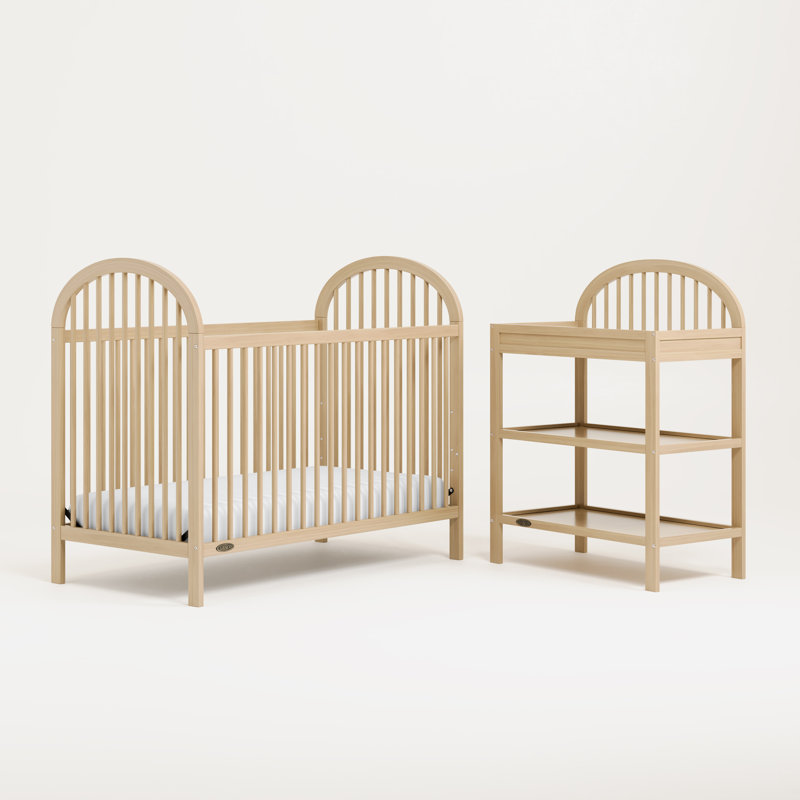 Ensemble de chambre de bébé convertible 3 en 1 Graco Olivia, Brun