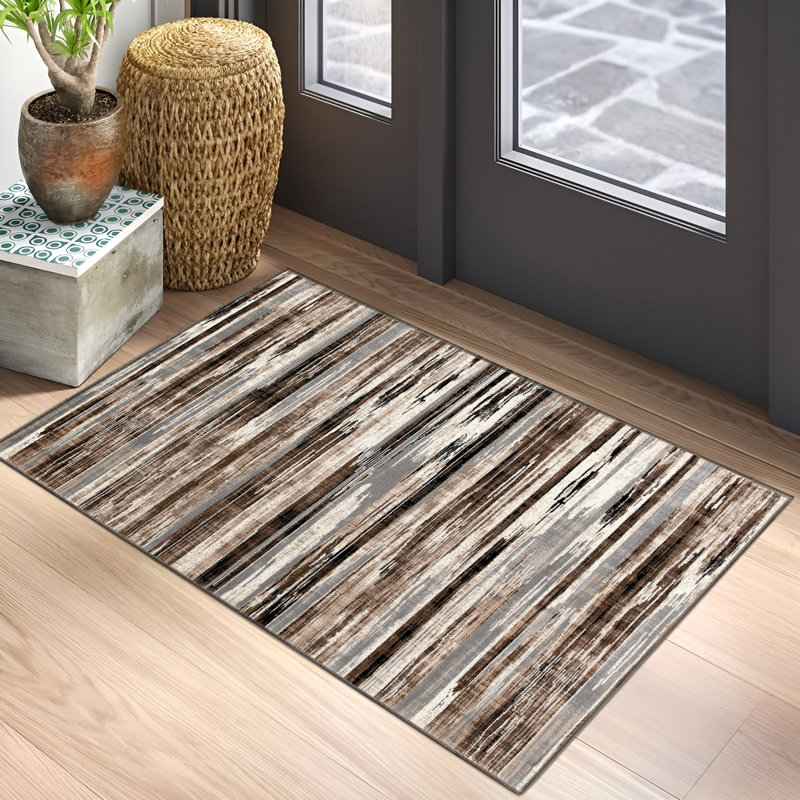 Tapis beige Barrville, Rectangle 2 pi 3 po x 5 pi