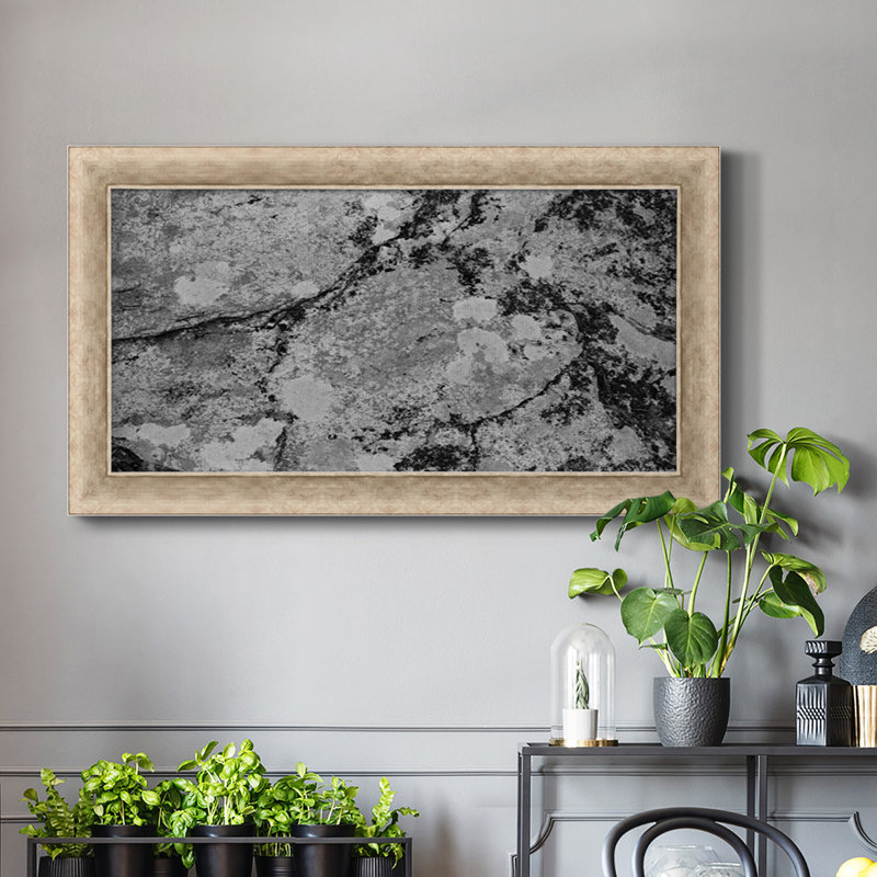 Found Textures III - Toile encadrée de qualité supérieure - prête à être accrochée, H 25 po x l 45 po x P 1,25 po