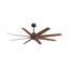 Ariella - Eight Blade Ceiling Fan - Brushed Brass Finish - Matte Black Blades-1855432164-1855432148