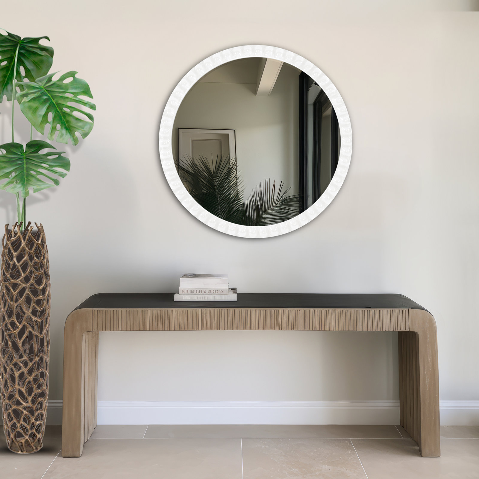 Darlene 30" Mirror, White