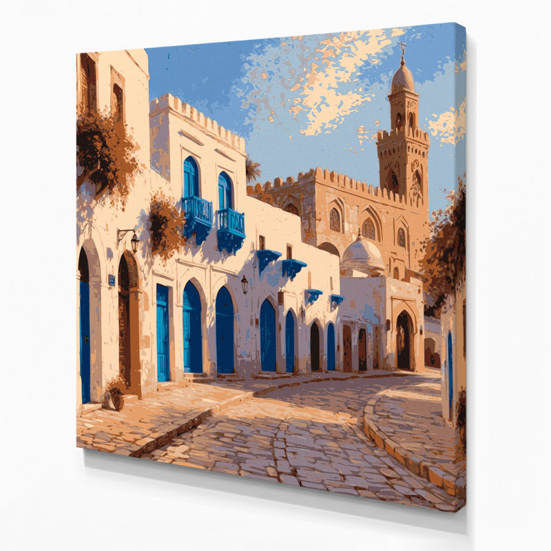 Art urbain sur toile, villes tunisiennes, Tunisie, H 8 po x l 8 po