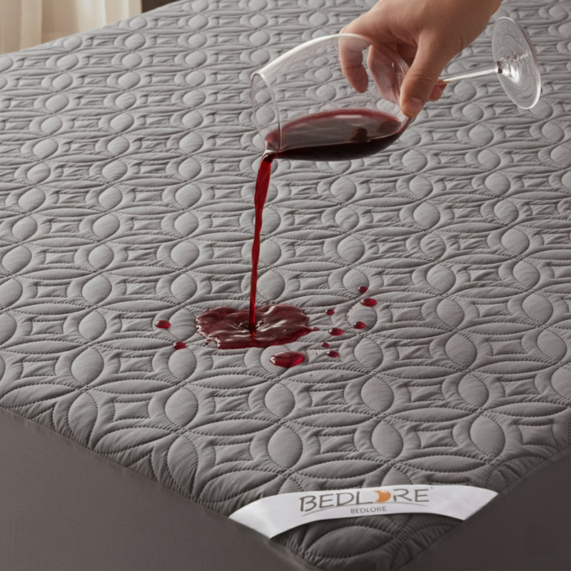 Protège-matelas imperméable sans bruit BEDLORE®, housse de matelas matelassée hypoallergénique et lavable, protège-matelas respirant avec poche profonde de 6 à 18 po