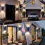 Applique murale d'extérieur moderne cylindrique moderne E26 noir mat, lumière de porche imperméable, applique extérieure, pour patio, garage, porte