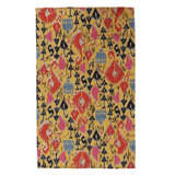 Flatweave Wool Ikat Area Rug in Multi