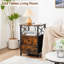 40cm W Metal Bedside Table