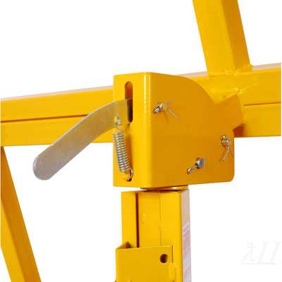 Drywall Lift Panel  Lift Drywall Panel Hoist Jack Lifter Jack Rolling Caster Wheel Sheetrock Drywall Lift Construction Tools,150-lb. Capacity,  Max. Sheet  ,yellow