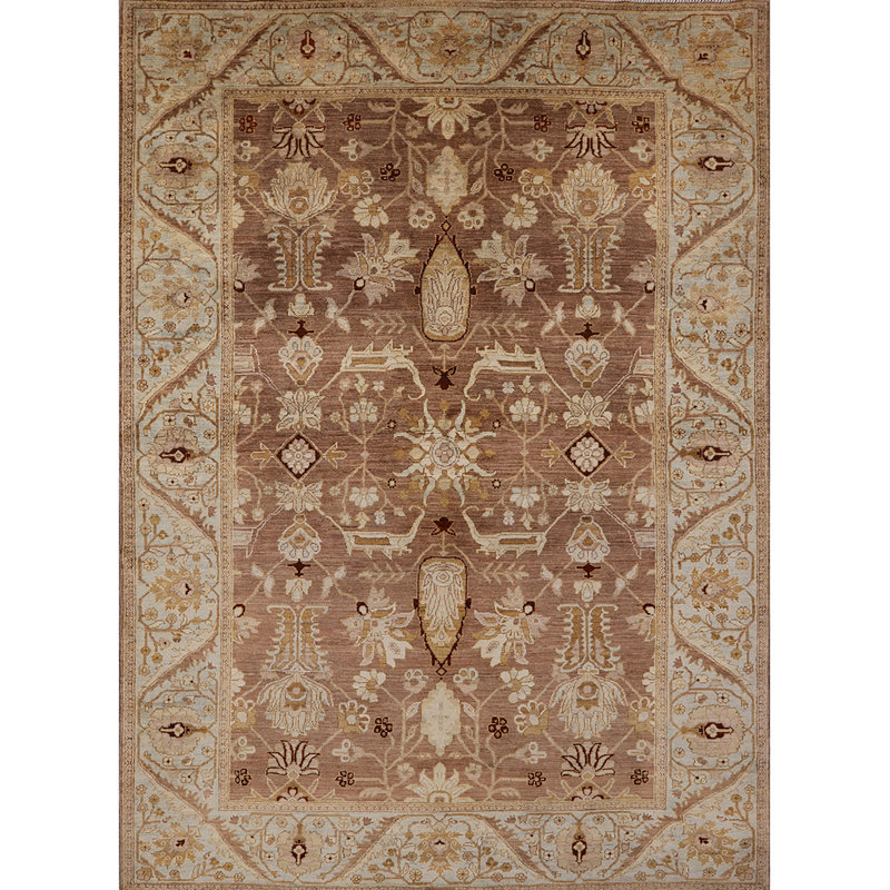 Tapis brun à motif oriental, Rectangle 3 pi x 5 pi