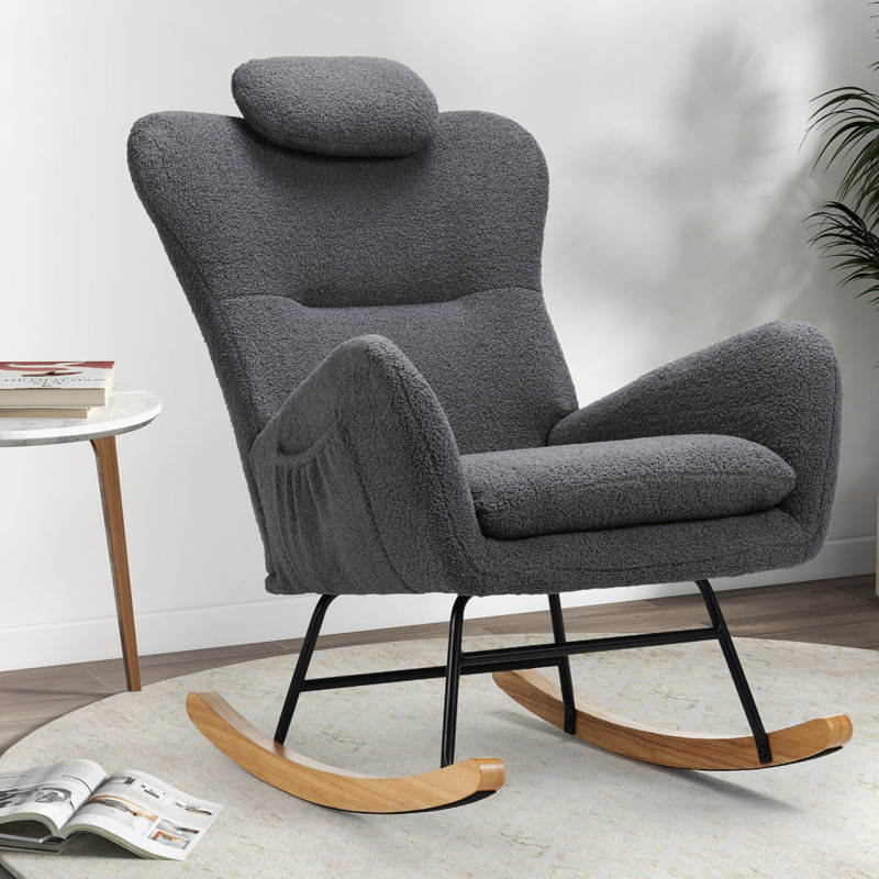 Chaise berçante Bosten, gris