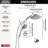 7-Setting PivotPro 3-in-1 Combination Shower Head with ProClean High Pressure Spray 1.75 GPM Chrome-116423687