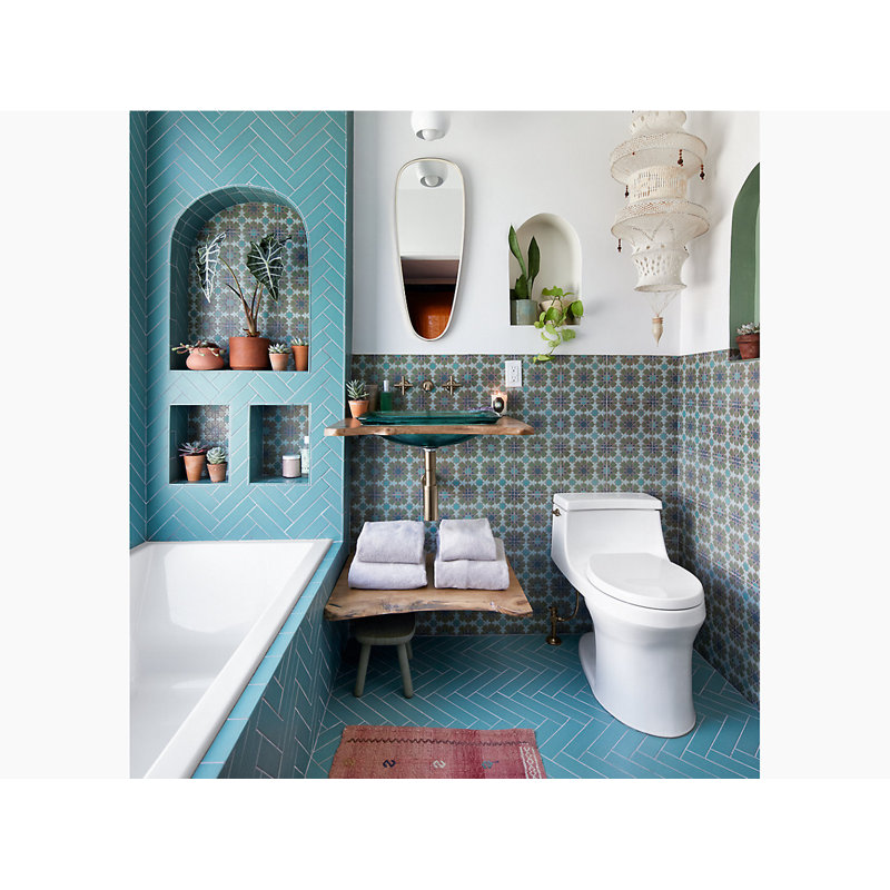 Kohler Inia, Artist Editions Rectangle Glass Wading Pool Bathroom Sink, Translucent Dew
