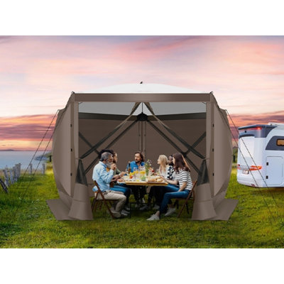 10x10FT Camping Gazebo Screen Tent