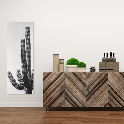 Cactus, toile blanche botanique | Décoration de chambre à coucher