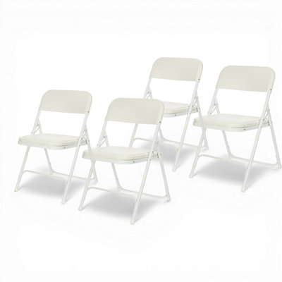 Lucille Plastic Stackable Folding Chair 