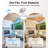 52" Outdoor Ceiling Fan with Light for Patio Garage Porch Indoor, Weather-Proof Blades & High-Airflow, Quiet DC Motor 3CCT Dimmable LED Ceiling Fan Remote for Farmhouse-732805332-732805334
