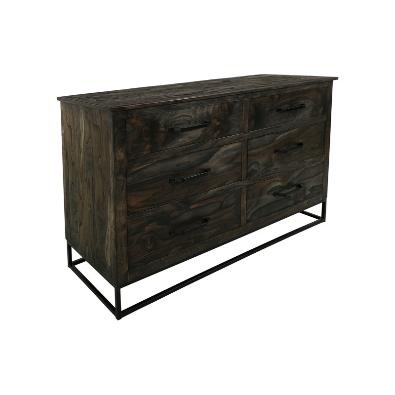 Commode 6 tiroirs Dark Teak
