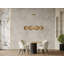 Lincoln 5-Light Pendant in Distressed Gold and Bronze by Breegan Jane