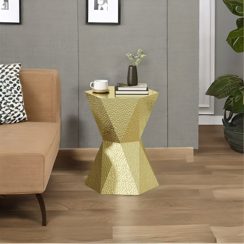 Table d'appoint hexagonale