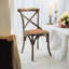 Arnulfo Cross Back Dining Chair, Hand-Finished Distressed Design, Stylish and Comfortable Seating for Any Room-123105670-29423219