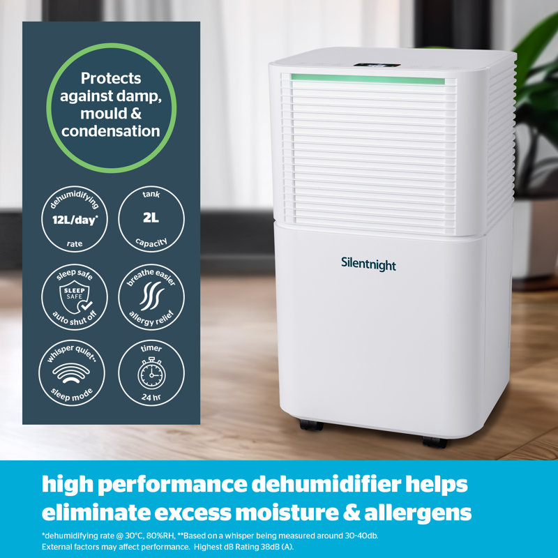 Silentnight Airmax 1200 2L Portable Dehumidifier