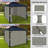 Aoodor Replacement 4-Panel Gazebo Sidewall Curtains-90565559-97531252