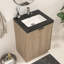 Monterey 23.6" Inch Freestanding Bathroom Vanity + Reinforced Black Acrylic Sink-644166516