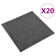 Artell 50 x 50cm Polypropylene Tile in Grey/Anthracite