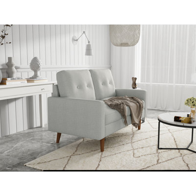 Leilani 58" Chenille Square Arm Sofa Loveseat