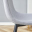 Ensemble de salle à manger rectangulaire en bois de style industriel moderne de 5 pièces (55 po) avec des chaises rembourrées-151268210-151268221