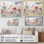 Art floral mural blanc et rose pour salon-1280329678-1280329690