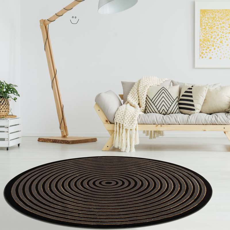 Geometric Area Rug, Rectangle 60 x 110 cm