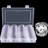 60PC 40MM Clear Round Coin Capsules Holders Case Container with Storage Box Case