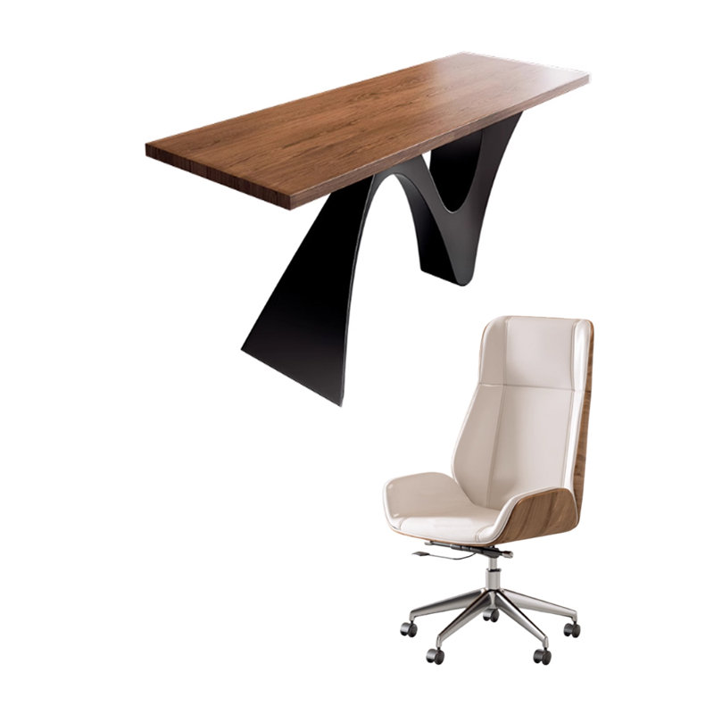Creative Leg Design Rectangular Computer Desk, 28.74" H x 62.99" W x 31.49" D