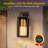 Oil Rubbed Bronze Dusk to Dawn Outdoor Wall Sconce Lights Lantern with Built-in 10W LED-1807657418
