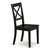 7 Piece Dining Room Table Set Consist of a Rectangle Kitchen Table with Butterfly Leaf and 6 Dining Chairs, Black-1718698300