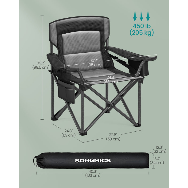 Folding Camping Chair, Black