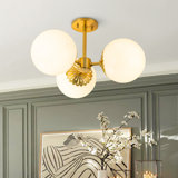 Willrich Glass Semi Flush Mount