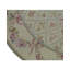 Wool Oriental Area Rug in Stone/Pink