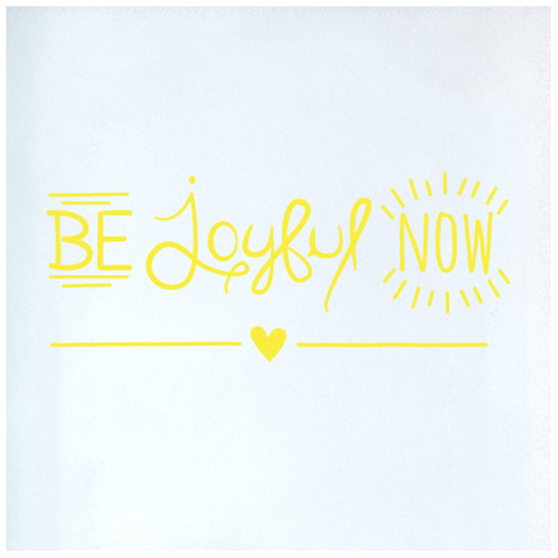 Non-Wall Damaging Wall Decal, Bright Yellow