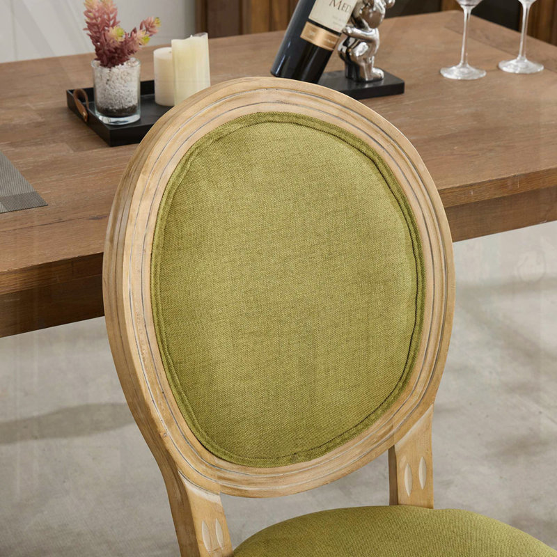 Ensemble de 2 chaises de salle à manger style français