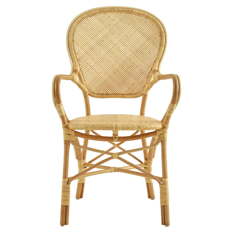 Chaise avec accoudoirs Jenkintown, Naturel