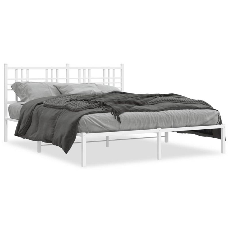 Lit escamotable en métal Esosa, Grand, Blanc
