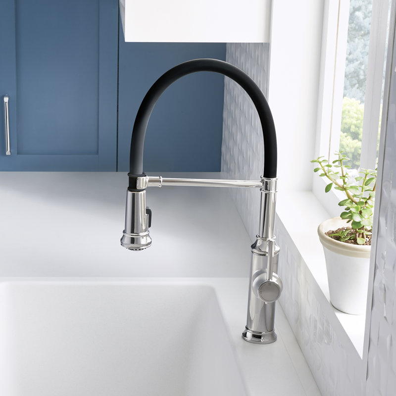 Empressa Semi-Pro Pull-Down Dual-Spray Kitchen Faucet, Stainless