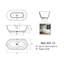 Baignoire de trempage autoportante de 59 po L x 30 po-124635953