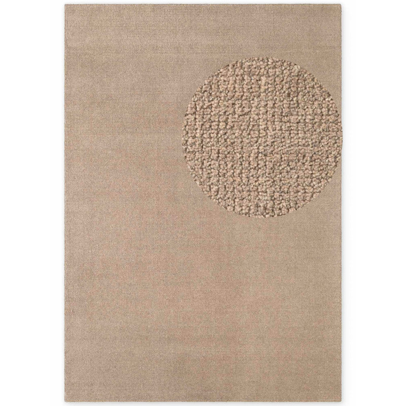 Demarlo Wool Hand Woven Area Rug, Rectangle 160  x 230 cm, Beige