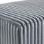 Banc rembourré en velours côtelé