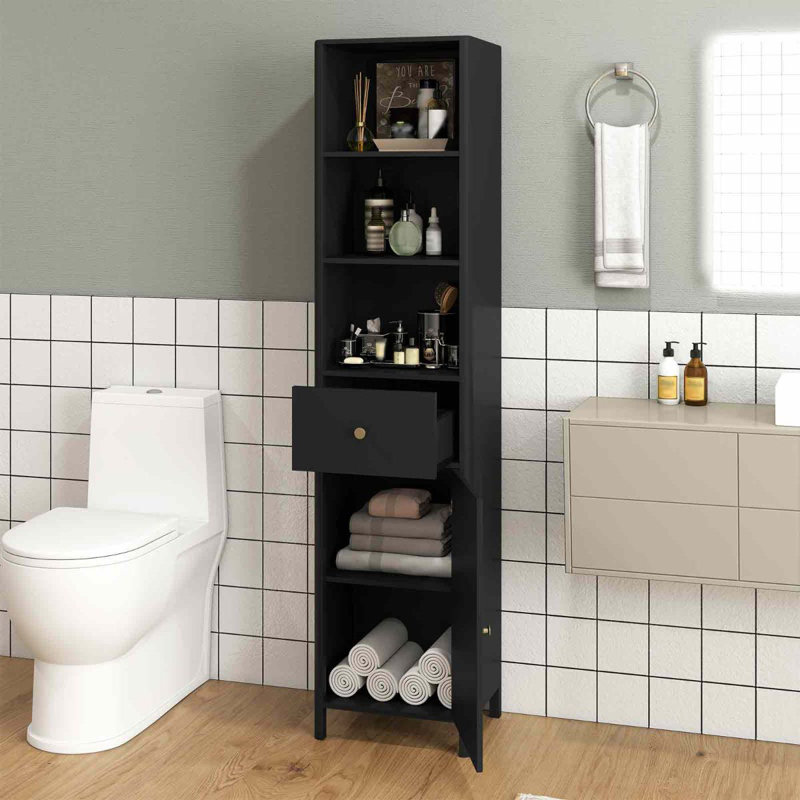 Bathroom Cabinet, Black