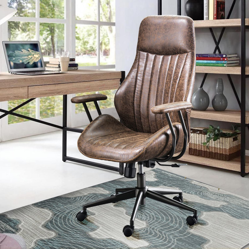 Fauteuil de direction, Suède brun