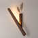 Dimmable Walnut Wall Lamp with Vase
