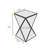 Hibi Mirrored Glass Top End Table